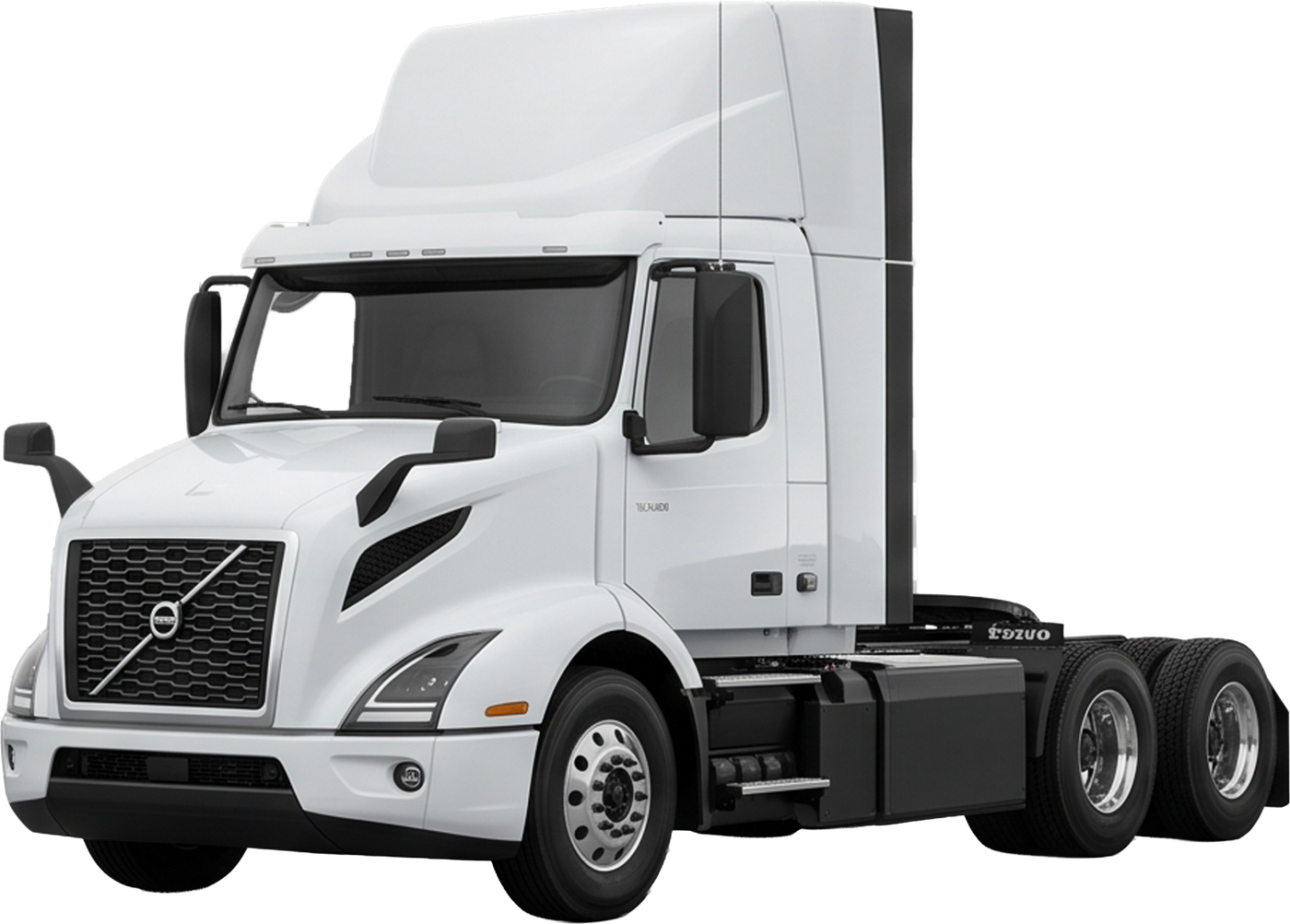Commercial truck prepared for export